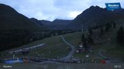 Archived webcam image showing Nauders Reschenpass upper station on 6 Jul 2026 at 05:48