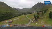 Archived webcam image showing Nauders Reschenpass upper station on 6 Jul 2026 at 08:48