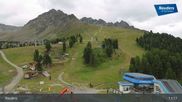 Archived webcam image showing Nauders Reschenpass upper station on 6 Jul 2026 at 11:48