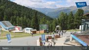 Archived webcam image showing Nauders Reschenpass upper station on 27 Jul 2026 at 11:11
