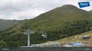 Archived webcam image showing Nauders Reschenpass upper station on 27 Jul 2026 at 13:11