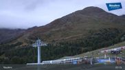 Archived webcam image showing Nauders Reschenpass upper station on 17 Sep 2026 at 07:48