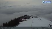 Archiviertes Webcam Bild: Ski Juwel: Bergstation Pöglbahn am Wiedersbergerhorn am 12.04.2026 um 19:12 Uhr