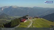 Archiviertes Webcam Bild: Ski Juwel: Bergstation Pöglbahn am Wiedersbergerhorn am 12.07.2026 um 07:12 Uhr