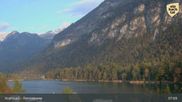 Archived webcam image showing Fischerstube at Lake Reintalersee on 22 Apr 2026 at 07:19