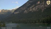 Archived webcam image showing Fischerstube at Lake Reintalersee on 2 Jul 2026 at 07:23