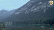 Archived webcam image showing Fischerstube at Lake Reintalersee on 1 Aug 2026 at 05:44
