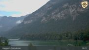 Archived webcam image showing Fischerstube at Lake Reintalersee on 1 Aug 2026 at 09:44