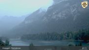 Archived webcam image showing Fischerstube at Lake Reintalersee on 5 Oct 2026 at 07:18