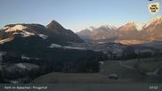 Archived webcam image showing Mountain restaurant Pinzgerhof (Brunnerberg) on 26 Feb 2026 at 08:54