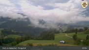 Archived webcam image showing Mountain restaurant Pinzgerhof (Brunnerberg) on 18 Jul 2026 at 08:37