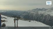 Archived webcam image showing Schareck Peak (2606 m) on 9 Mar 2026 at 09:43