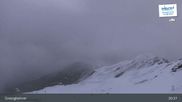 Archived webcam image showing Schareck Peak (2606 m) on 8 May 2026 at 01:27