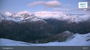 Archived webcam image showing Schareck Peak (2606 m) on 8 May 2026 at 05:27