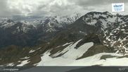 Archived webcam image showing Schareck Peak (2606 m) on 8 May 2026 at 15:27