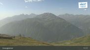 Archived webcam image showing Schareck Peak (2606 m) on 28 Aug 2026 at 11:00