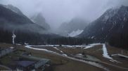 Archiviertes Webcam Bild: Dolomitenhof Sexten - Blick auf die Langlaufloipe am 13.04.2026 um 06:38 Uhr