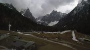 Archiviertes Webcam Bild: Dolomitenhof Sexten - Blick auf die Langlaufloipe am 13.04.2026 um 16:38 Uhr