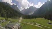 Archiviertes Webcam Bild: Dolomitenhof Sexten - Blick auf die Langlaufloipe am 30.06.2026 um 14:05 Uhr