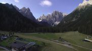 Archived webcam image showing Dolomitenhof Sexten - Cross-Country Skiing Trail on 7 Jul 2026 at 08:10