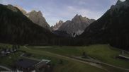 Archived webcam image showing Dolomitenhof Sexten - Cross-Country Skiing Trail on 7 Jul 2026 at 20:10