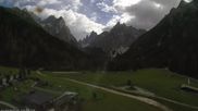 Archived webcam image showing Dolomitenhof Sexten - Cross-Country Skiing Trail on 14 Sep 2026 at 14:53