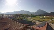 Archiviertes Webcam Bild: Füssen: Hotel Sommer im Allgäu am 12.07.2026 um 08:05 Uhr