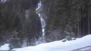 Archived webcam image showing Krimml Waterfall - Hanke's Café on 26 Feb 2026 at 08:18