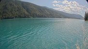 Archiviertes Webcam Bild: Blick über den Weissensee am 12.07.2026 um 16:52 Uhr