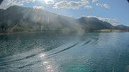 Archived webcam image showing Lake Weissensee - Carinthia on 12 Oct 2026 at 14:55