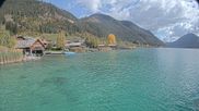 Archived webcam image showing Lake Weissensee - Carinthia on 12 Oct 2026 at 12:55