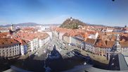 Archived webcam image showing View from the town hall in Graz on 26 Feb 2026 at 10:14