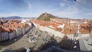 Archived webcam image showing View from the town hall in Graz on 26 Feb 2026 at 12:14