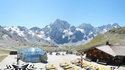 Archiviertes Webcam Bild: Skigebiet Sulden: Panoramakamera Madritschhütte am 12.07.2026 um 14:29 Uhr