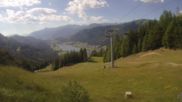 Archiviertes Webcam Bild: Skigebiet Weissensee - Bergstation am 12.07.2026 um 16:53 Uhr