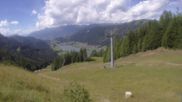 Archived webcam image showing Weissensee Ski Resort - Top Station on 26 Aug 2026 at 14:51