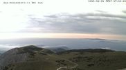 Archived webcam image showing Puchberg am Schneeberg Fischerhütte southwards on 2 Aug 2026 at 07:47