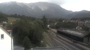 Archived webcam image showing Train station Puchberg - view to the Schneeberg on 15 Jun 2026 at 06:22
