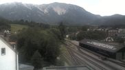 Archived webcam image showing Train station Puchberg - view to the Schneeberg on 15 Jun 2026 at 07:22