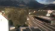 Archived webcam image showing Train station Puchberg - view to the Schneeberg on 12 Jul 2026 at 06:18