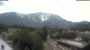 Archived webcam image showing Train station Puchberg - view to the Schneeberg on 12 Jul 2026 at 12:18