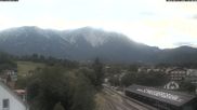 Archived webcam image showing Train station Puchberg - view to the Schneeberg on 12 Jul 2026 at 18:18