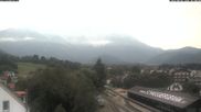 Archived webcam image showing Train station Puchberg - view to the Schneeberg on 2 Aug 2026 at 07:43