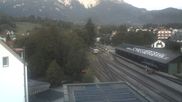Archived webcam image showing Train station Puchberg - view to the Schneeberg on 20 Sep 2026 at 06:43