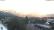 Archived webcam image showing Train station Puchberg - view to the Schneeberg on 20 Sep 2026 at 07:43
