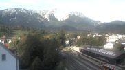 Archived webcam image showing Train station Puchberg - view to the Schneeberg on 20 Sep 2026 at 08:43