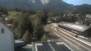 Archived webcam image showing Train station Puchberg - view to the Schneeberg on 20 Sep 2026 at 12:43