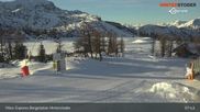 Archived webcam image showing Höss-Express Top Station (1400m) on 26 Feb 2026 at 08:33