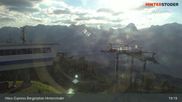 Archived webcam image showing Höss-Express Top Station (1400m) on 12 Jul 2026 at 19:39