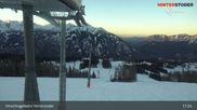 Archived webcam image showing Top Station Hirschkogelbahn on 26 Feb 2026 at 03:33